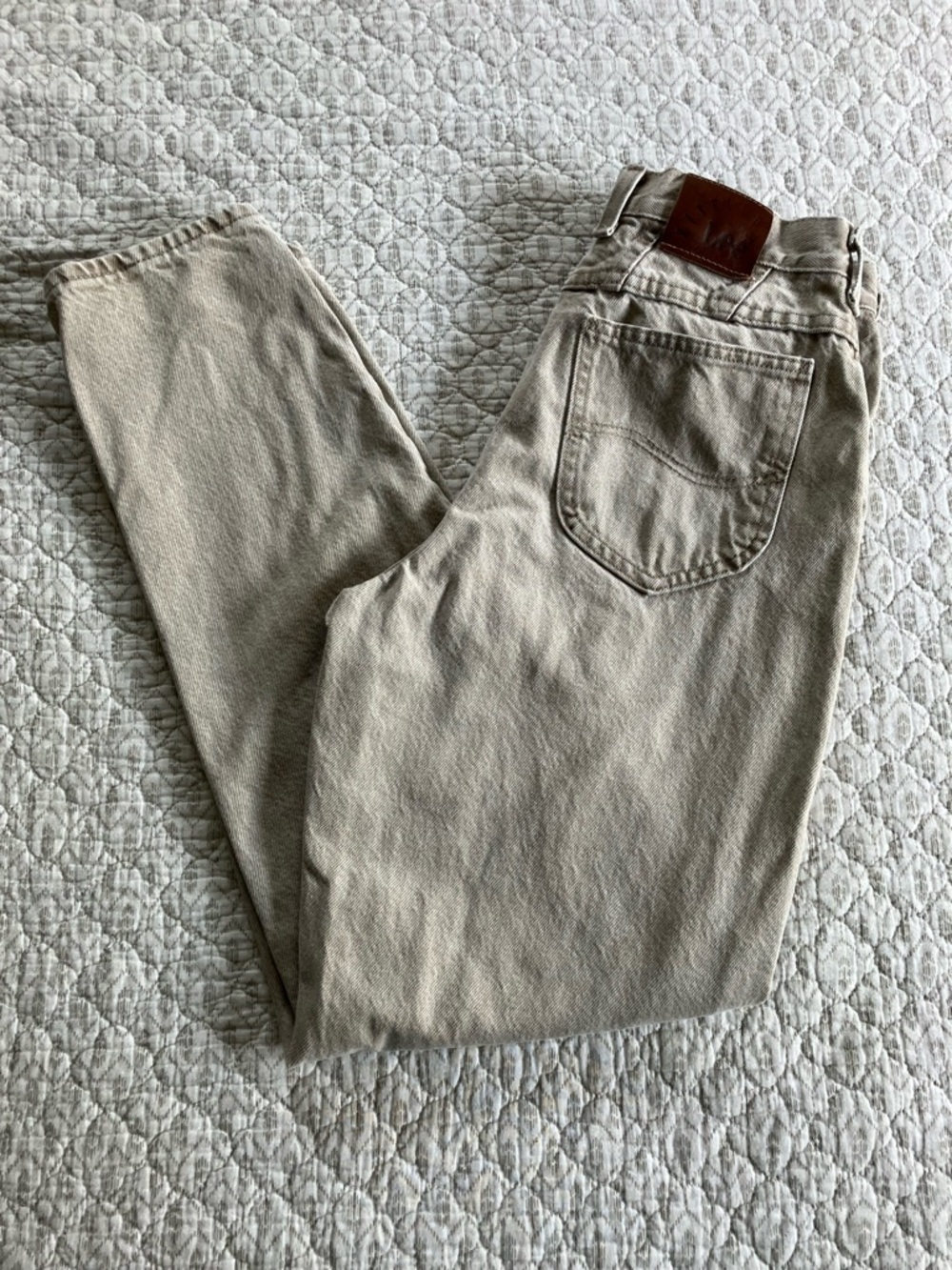 Vintage Lee Jeans in Stonewashed Taupe 100% Cotton